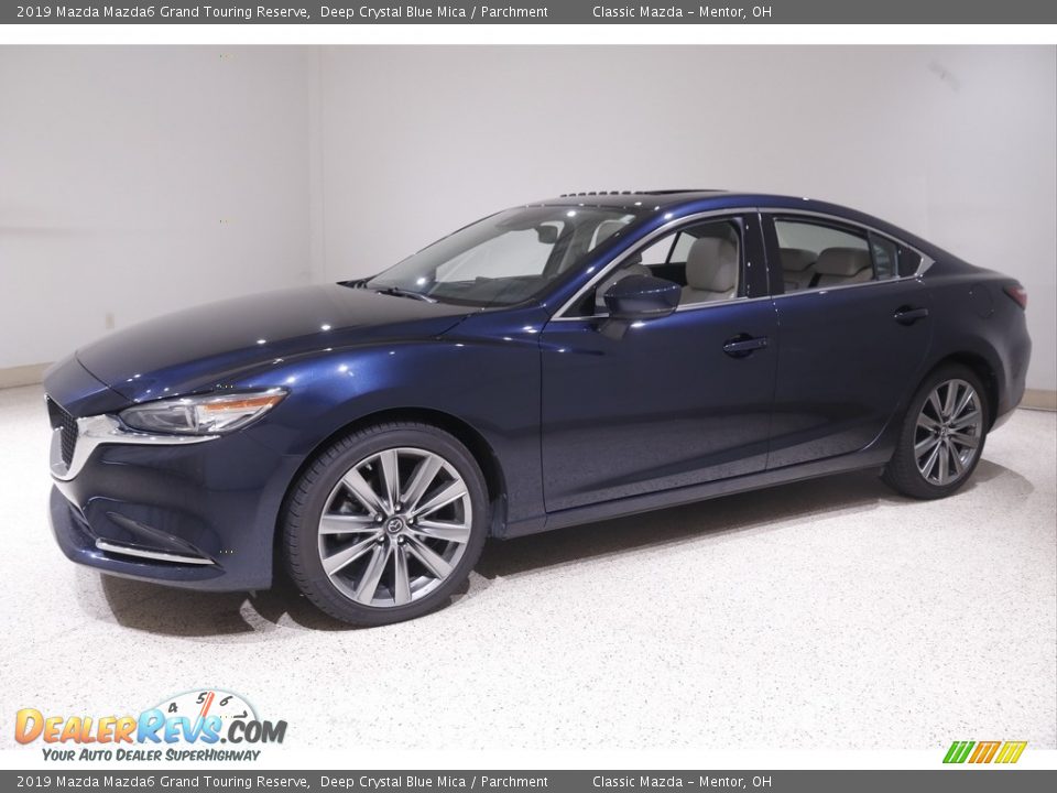 2019 Mazda Mazda6 Grand Touring Reserve Deep Crystal Blue Mica / Parchment Photo #3