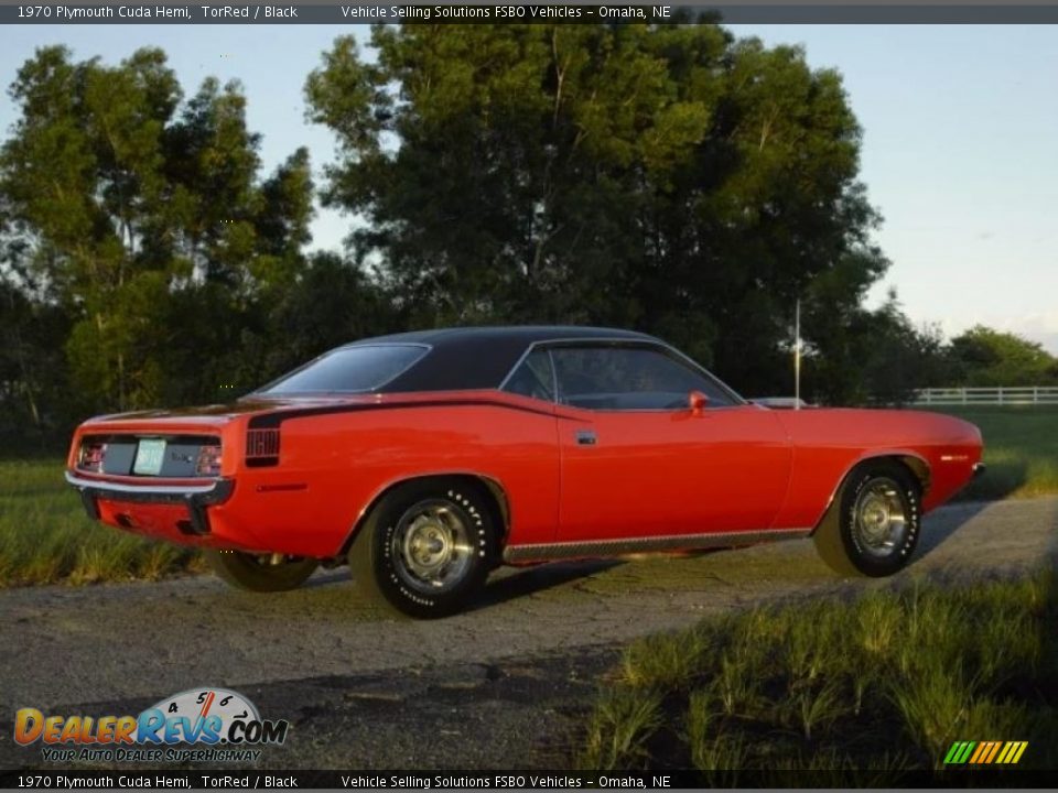 1970 Plymouth Cuda Hemi TorRed / Black Photo #3