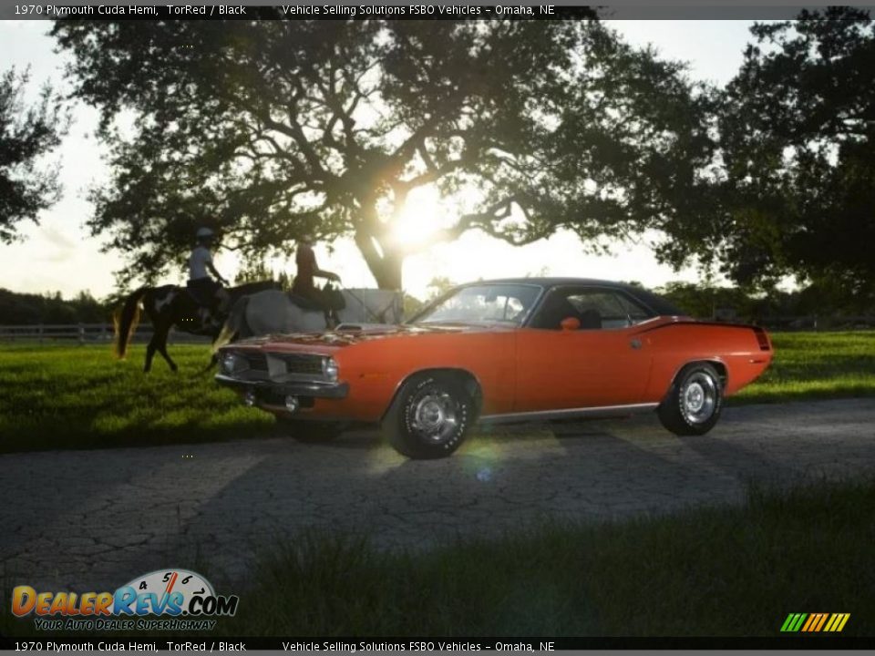 1970 Plymouth Cuda Hemi TorRed / Black Photo #5