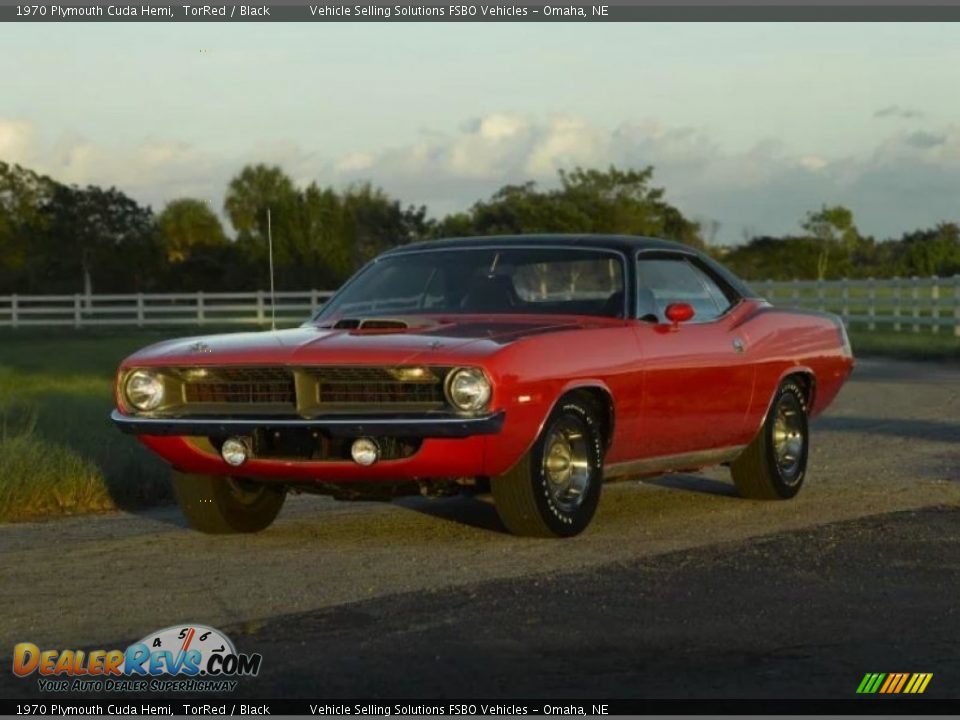 1970 Plymouth Cuda Hemi TorRed / Black Photo #7