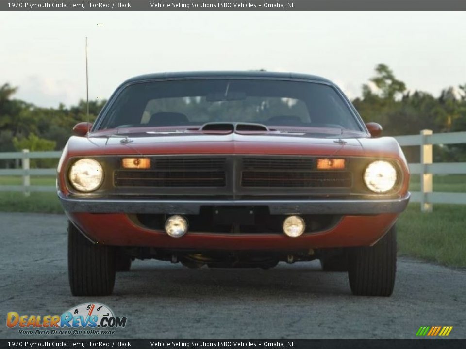 1970 Plymouth Cuda Hemi TorRed / Black Photo #8