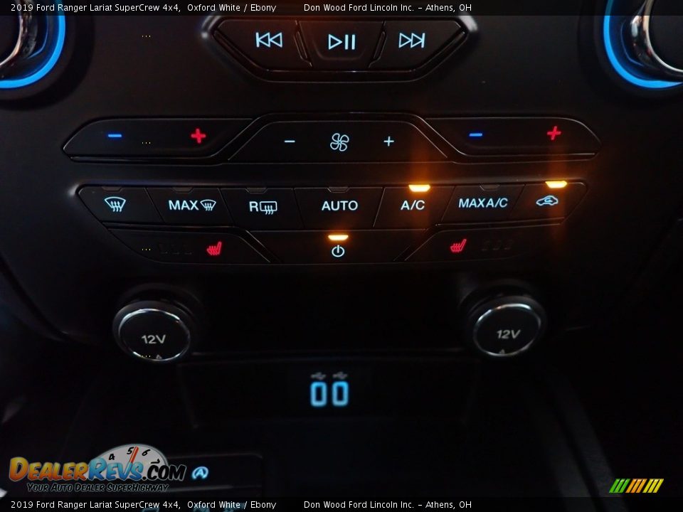 2019 Ford Ranger Lariat SuperCrew 4x4 Oxford White / Ebony Photo #2