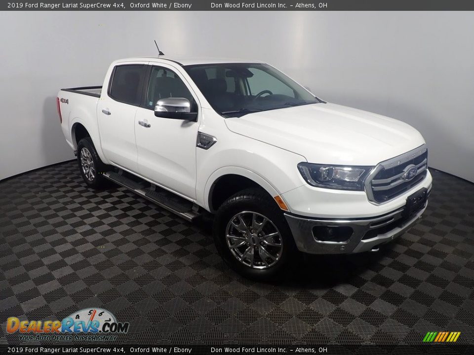 2019 Ford Ranger Lariat SuperCrew 4x4 Oxford White / Ebony Photo #4