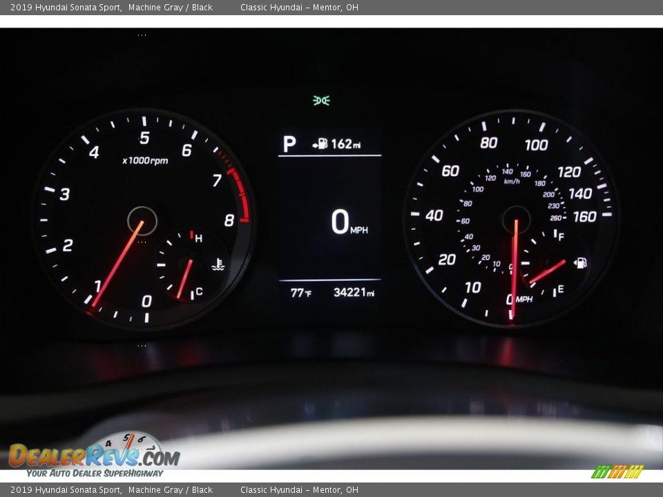 2019 Hyundai Sonata Sport Machine Gray / Black Photo #8