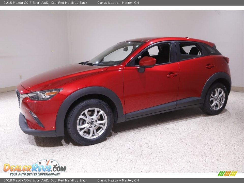 2018 Mazda CX-3 Sport AWD Soul Red Metallic / Black Photo #3