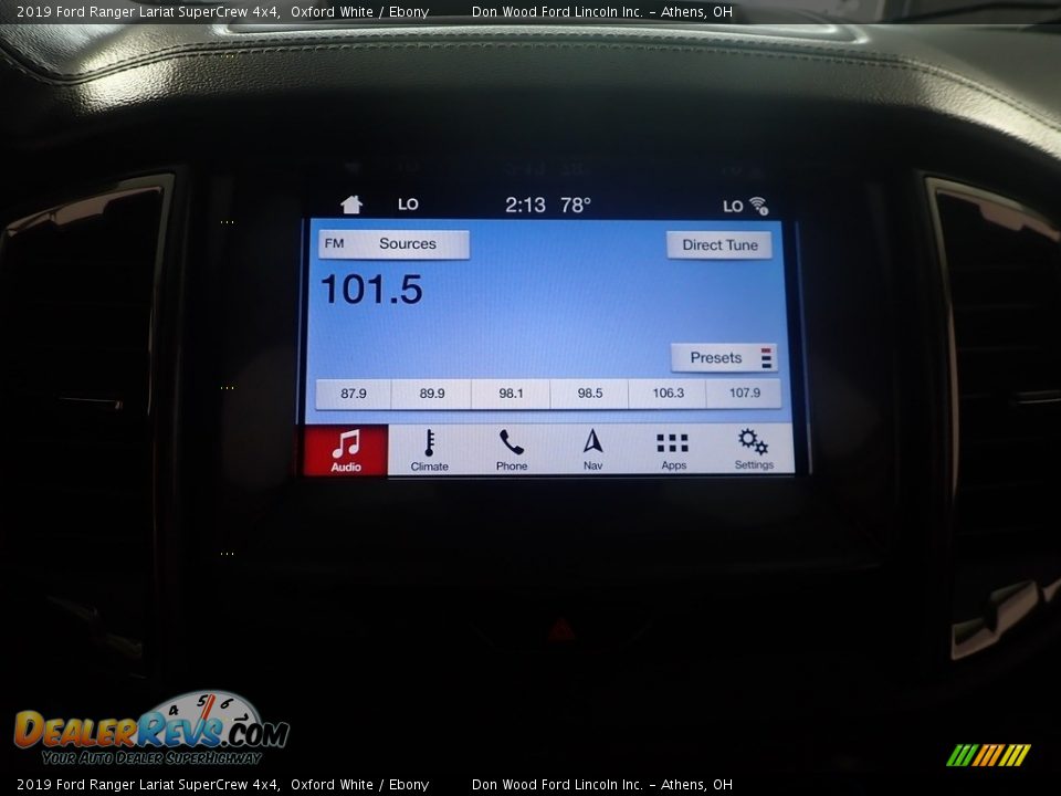 2019 Ford Ranger Lariat SuperCrew 4x4 Oxford White / Ebony Photo #26