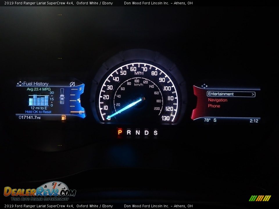 2019 Ford Ranger Lariat SuperCrew 4x4 Oxford White / Ebony Photo #28