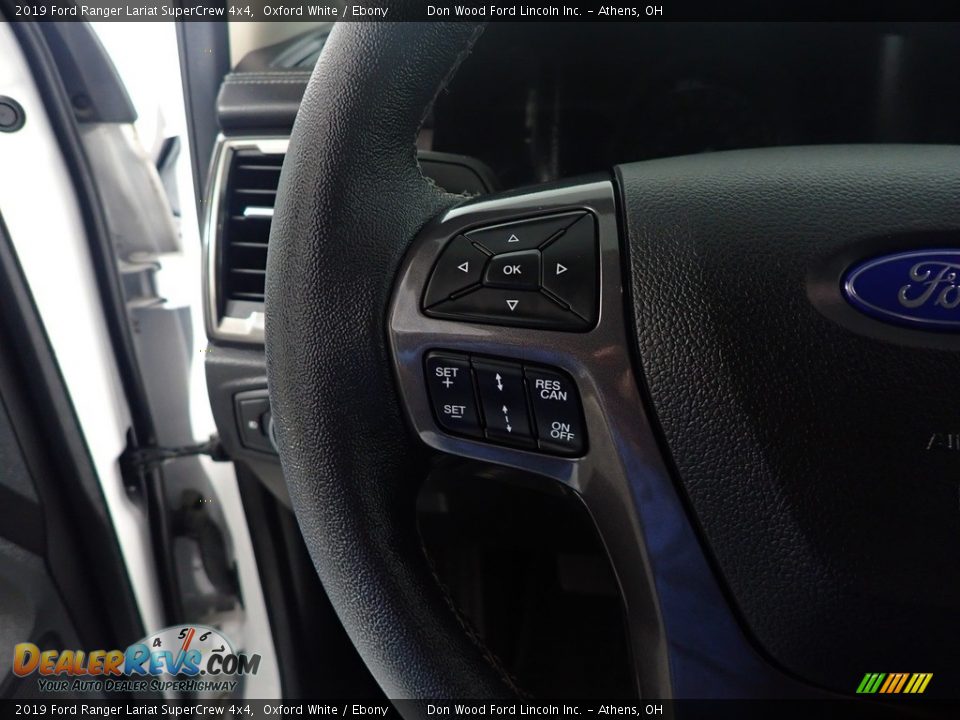 2019 Ford Ranger Lariat SuperCrew 4x4 Oxford White / Ebony Photo #29