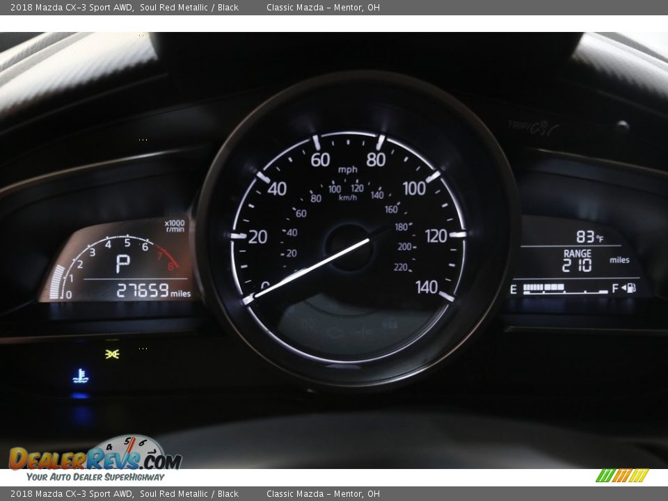 2018 Mazda CX-3 Sport AWD Soul Red Metallic / Black Photo #8
