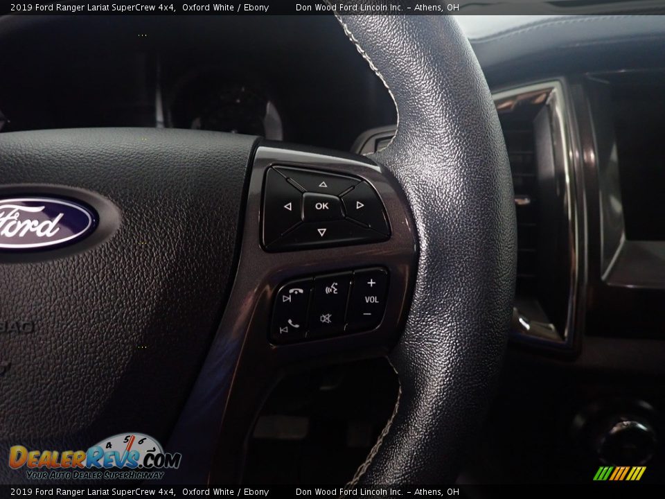 2019 Ford Ranger Lariat SuperCrew 4x4 Oxford White / Ebony Photo #30