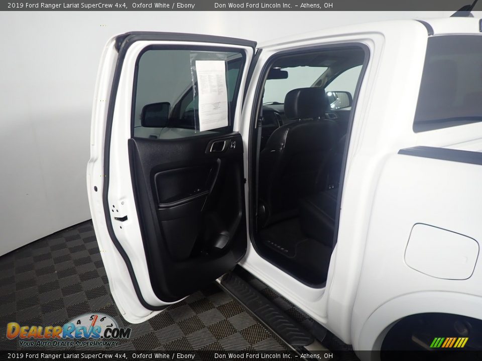 2019 Ford Ranger Lariat SuperCrew 4x4 Oxford White / Ebony Photo #34