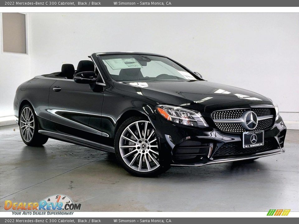 2022 Mercedes-Benz C 300 Cabriolet Black / Black Photo #12