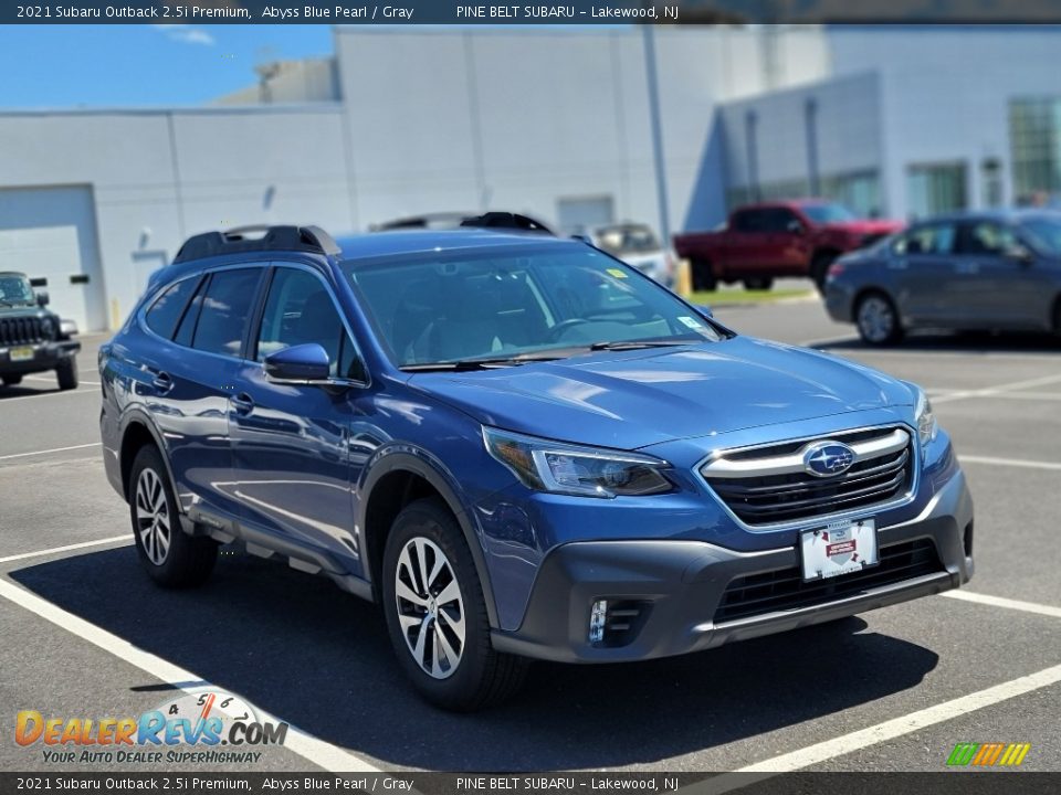 2021 Subaru Outback 2.5i Premium Abyss Blue Pearl / Gray Photo #3