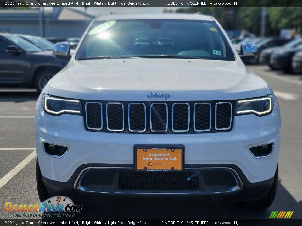 2021 Jeep Grand Cherokee Limited 4x4 Bright White / Light Frost Beige/Black Photo #17