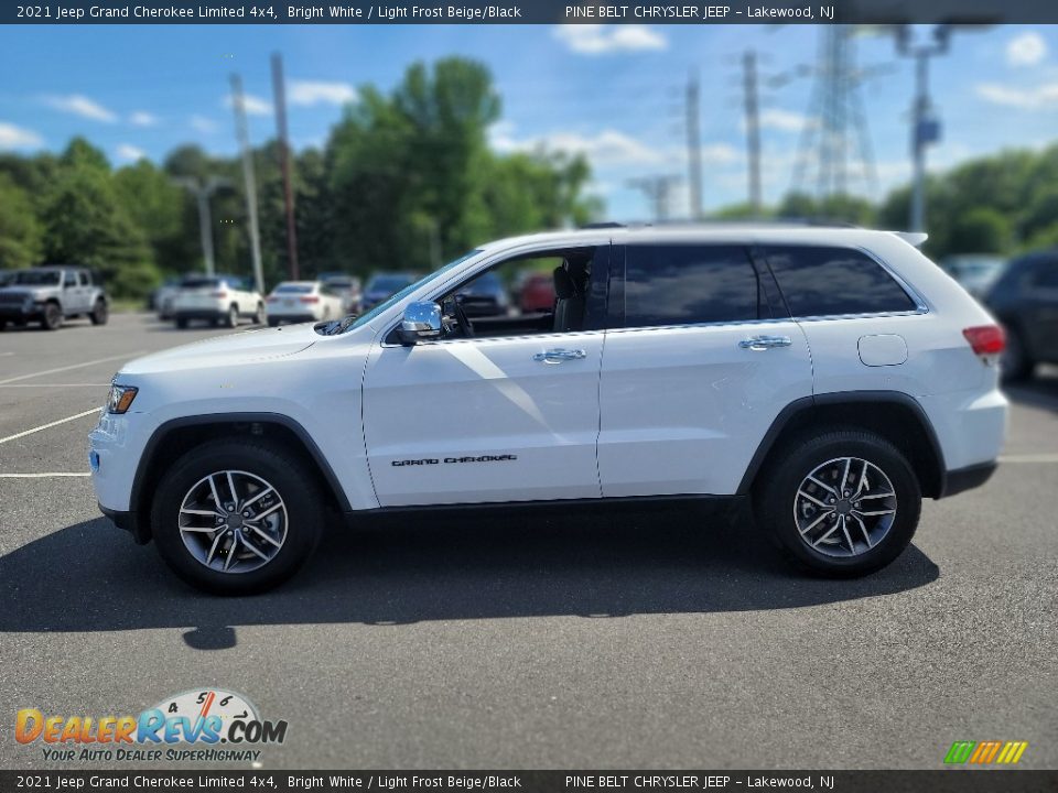 2021 Jeep Grand Cherokee Limited 4x4 Bright White / Light Frost Beige/Black Photo #18