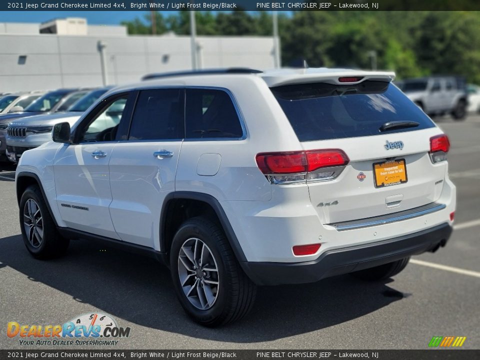 2021 Jeep Grand Cherokee Limited 4x4 Bright White / Light Frost Beige/Black Photo #19