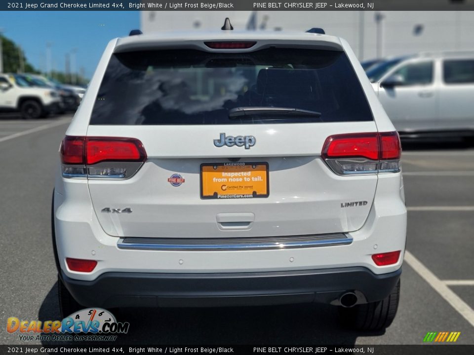 2021 Jeep Grand Cherokee Limited 4x4 Bright White / Light Frost Beige/Black Photo #20