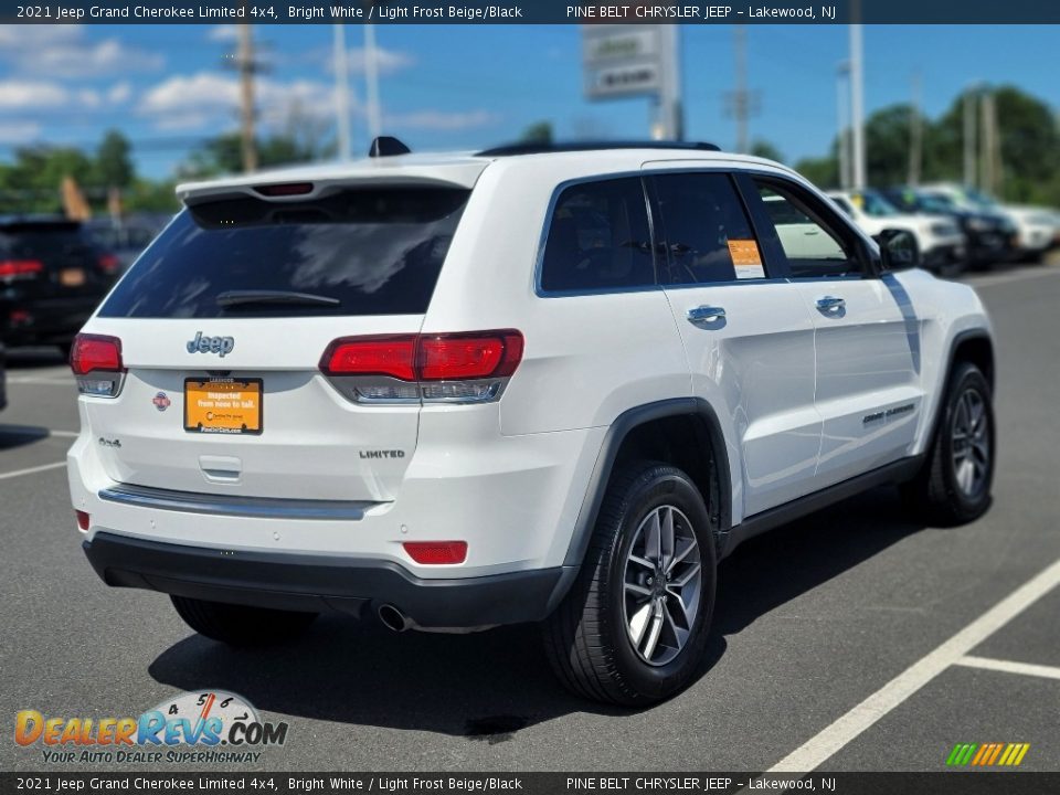 2021 Jeep Grand Cherokee Limited 4x4 Bright White / Light Frost Beige/Black Photo #21