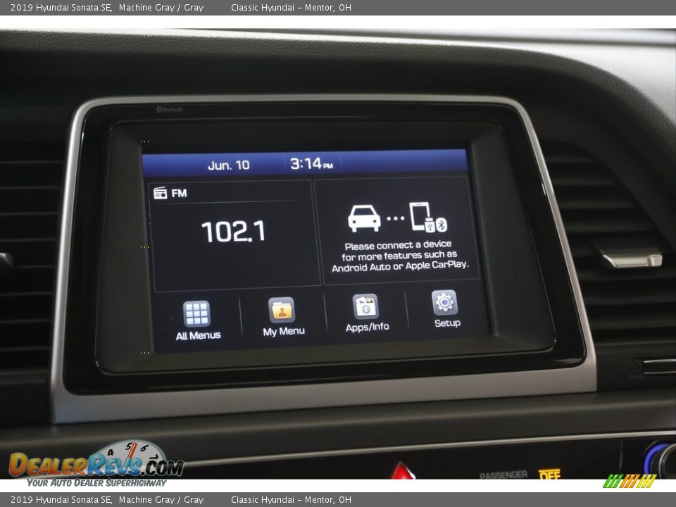 2019 Hyundai Sonata SE Machine Gray / Gray Photo #11