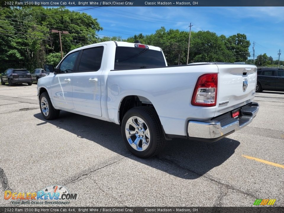 2022 Ram 1500 Big Horn Crew Cab 4x4 Bright White / Black/Diesel Gray Photo #9