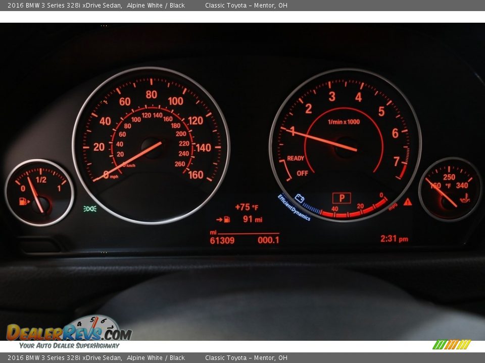 2016 BMW 3 Series 328i xDrive Sedan Alpine White / Black Photo #8