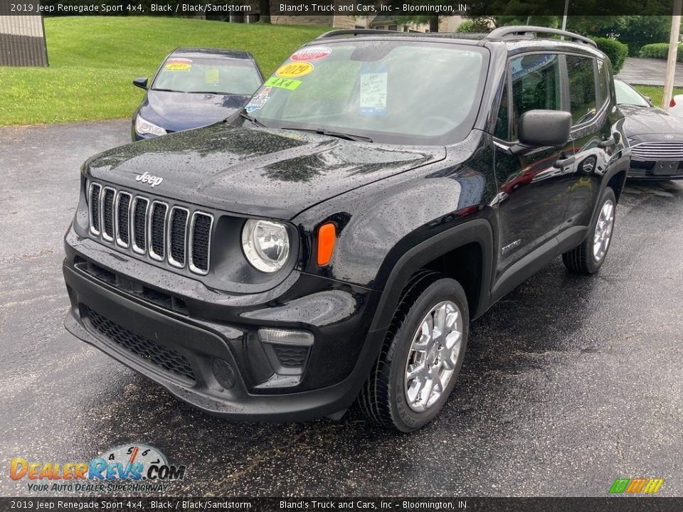 2019 Jeep Renegade Sport 4x4 Black / Black/Sandstorm Photo #2