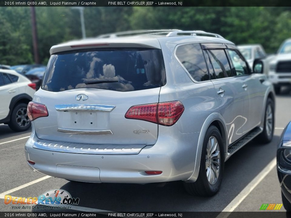 2016 Infiniti QX80 AWD Liquid Platinum / Graphite Photo #6