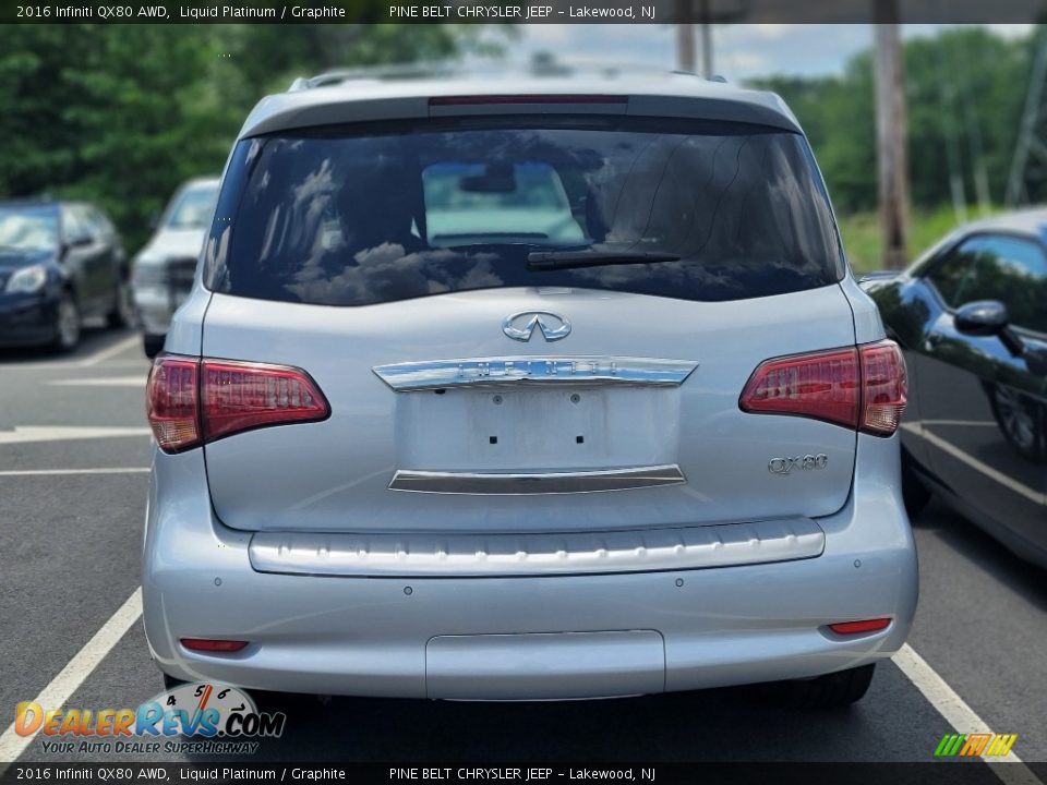 2016 Infiniti QX80 AWD Liquid Platinum / Graphite Photo #7