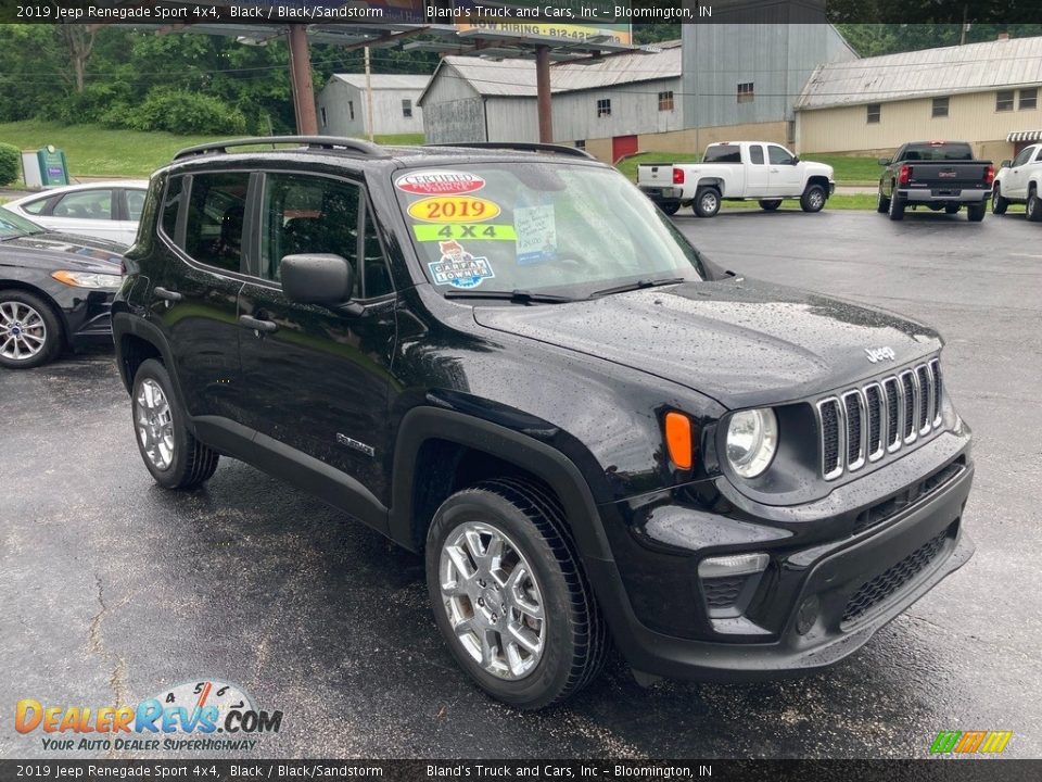 2019 Jeep Renegade Sport 4x4 Black / Black/Sandstorm Photo #7