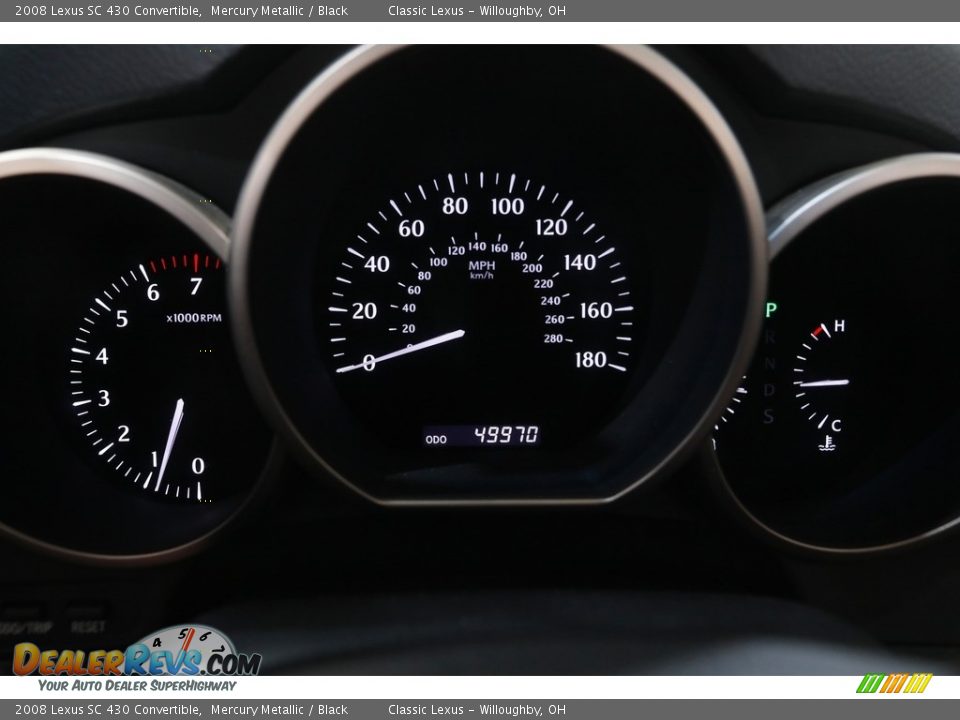 2008 Lexus SC 430 Convertible Mercury Metallic / Black Photo #9