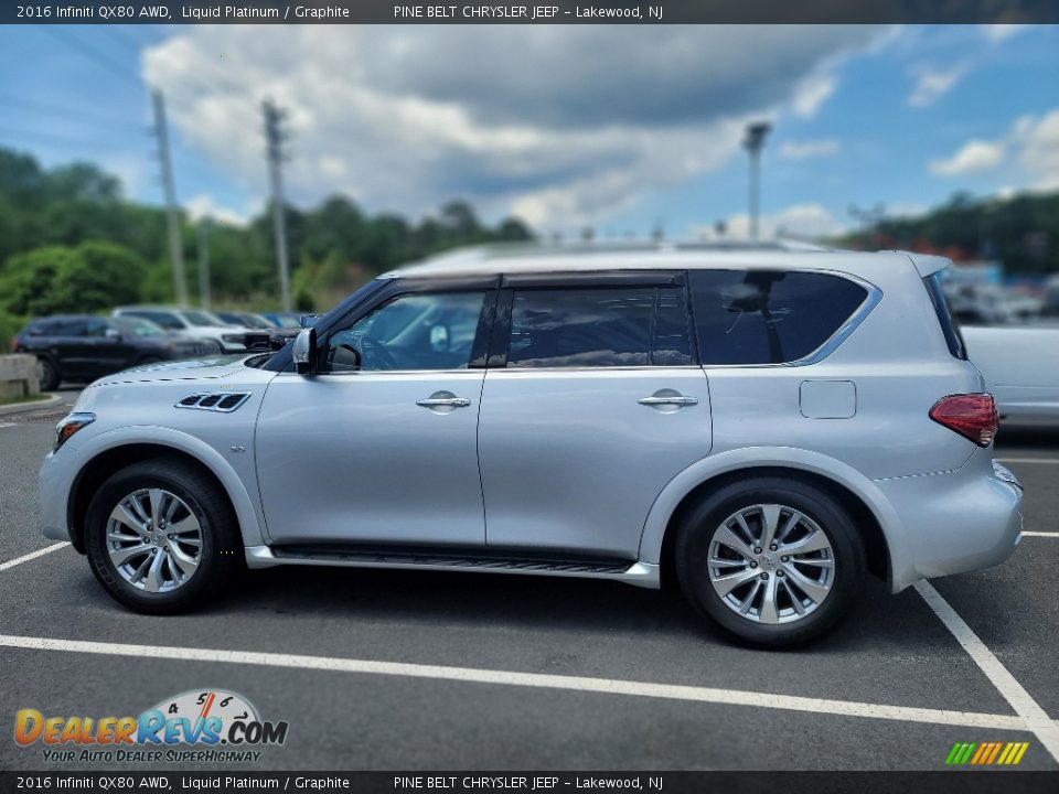 2016 Infiniti QX80 AWD Liquid Platinum / Graphite Photo #9