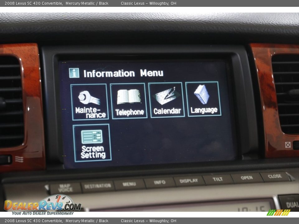 2008 Lexus SC 430 Convertible Mercury Metallic / Black Photo #15