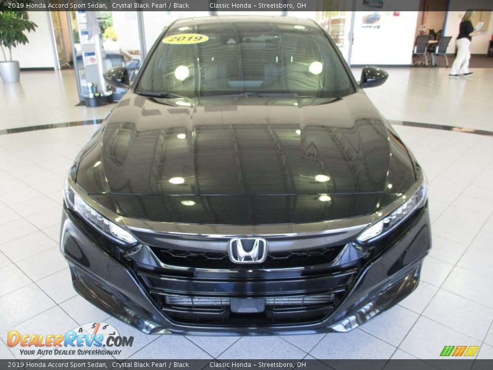 2019 Honda Accord Sport Sedan Crystal Black Pearl / Black Photo #2