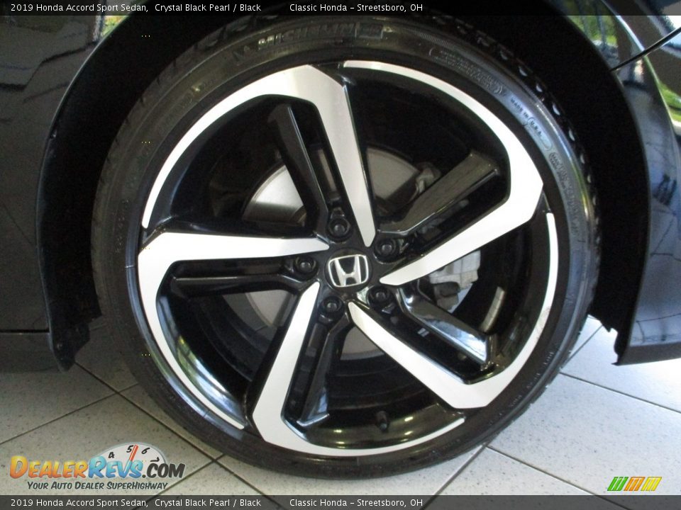 2019 Honda Accord Sport Sedan Crystal Black Pearl / Black Photo #5
