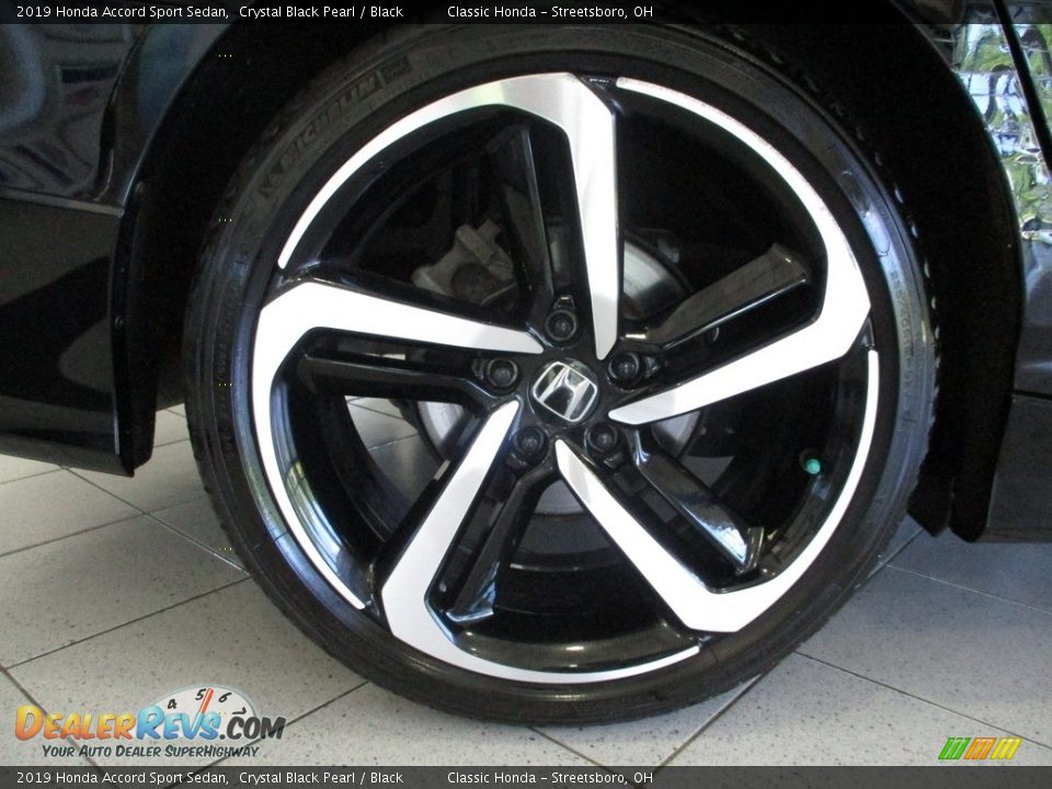 2019 Honda Accord Sport Sedan Crystal Black Pearl / Black Photo #6