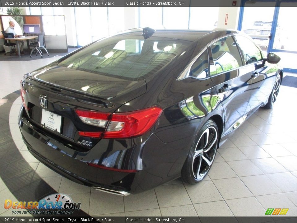2019 Honda Accord Sport Sedan Crystal Black Pearl / Black Photo #7