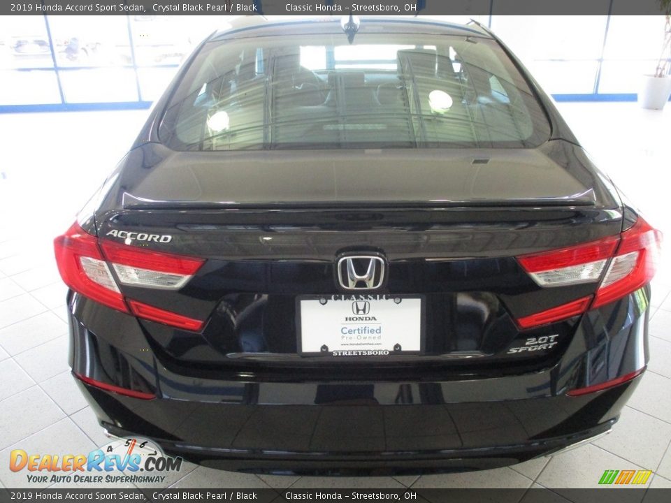 2019 Honda Accord Sport Sedan Crystal Black Pearl / Black Photo #8