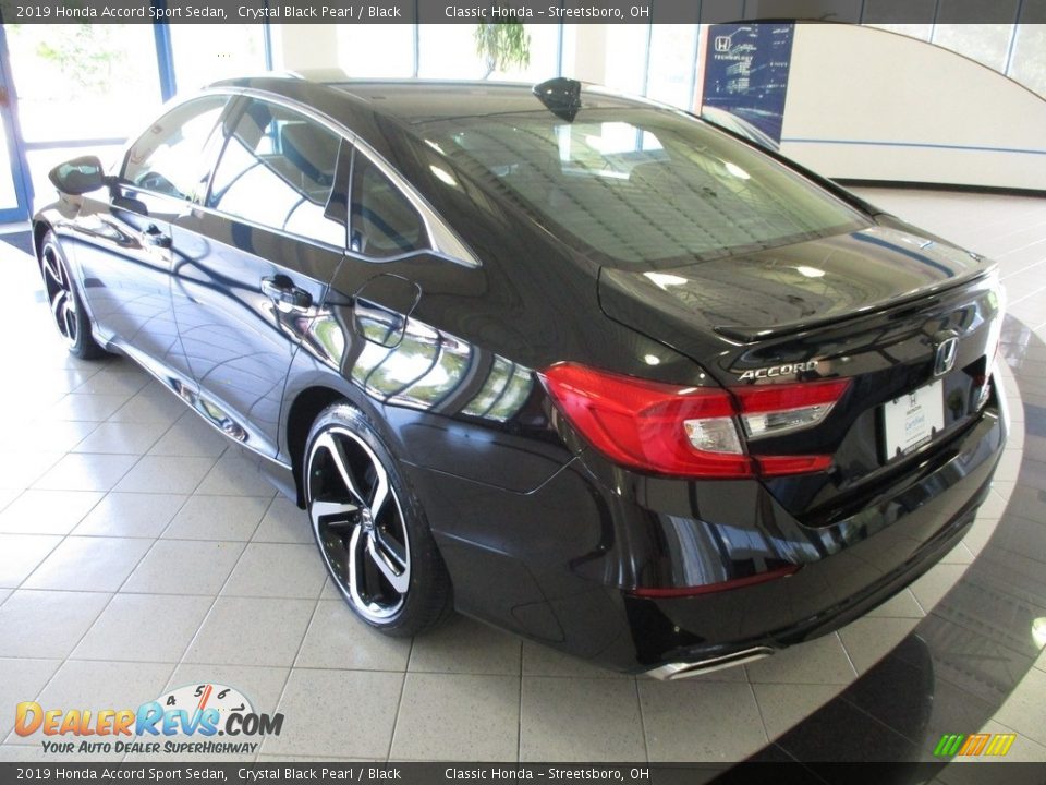 2019 Honda Accord Sport Sedan Crystal Black Pearl / Black Photo #9