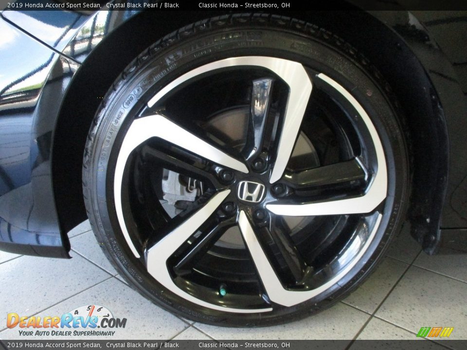 2019 Honda Accord Sport Sedan Crystal Black Pearl / Black Photo #12