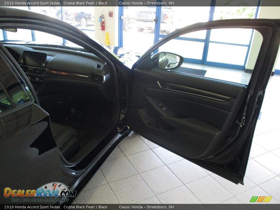 2019 Honda Accord Sport Sedan Crystal Black Pearl / Black Photo #17
