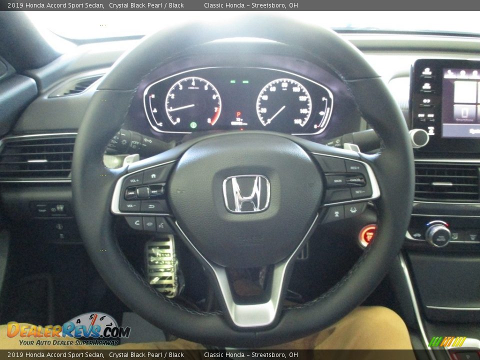 2019 Honda Accord Sport Sedan Crystal Black Pearl / Black Photo #32