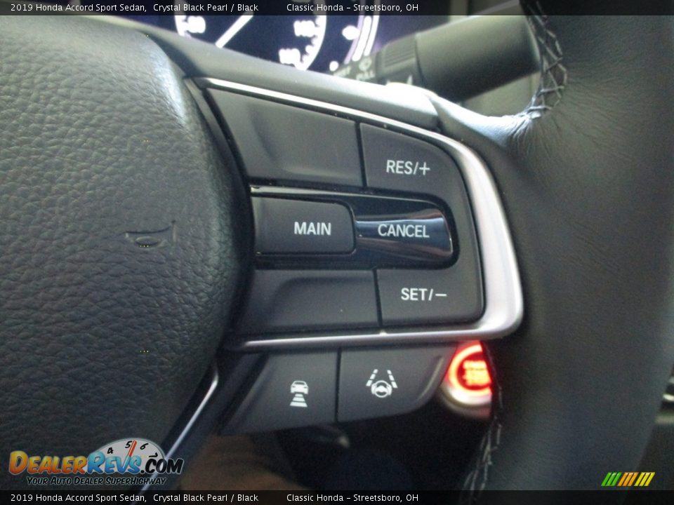 2019 Honda Accord Sport Sedan Crystal Black Pearl / Black Photo #35