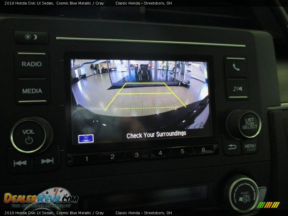 2019 Honda Civic LX Sedan Cosmic Blue Metallic / Gray Photo #22