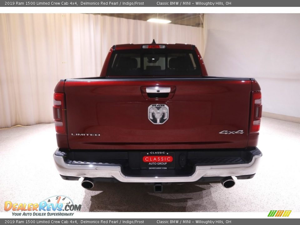 2019 Ram 1500 Limited Crew Cab 4x4 Delmonico Red Pearl / Indigo/Frost Photo #27