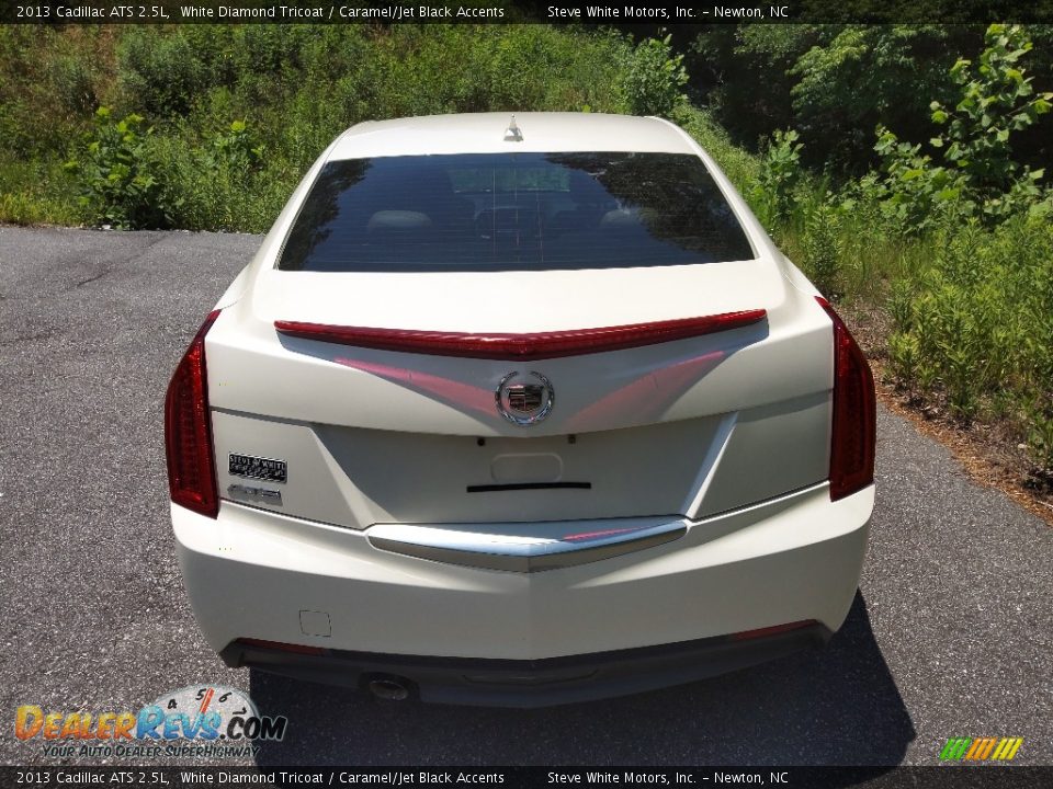 2013 Cadillac ATS 2.5L White Diamond Tricoat / Caramel/Jet Black Accents Photo #8