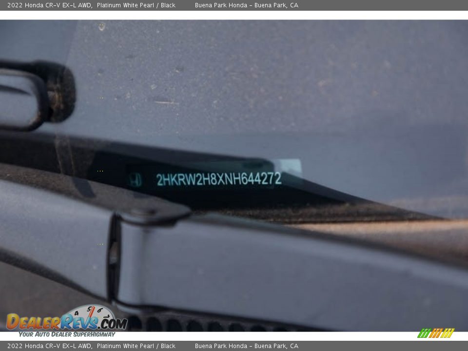 2022 Honda CR-V EX-L AWD Platinum White Pearl / Black Photo #36