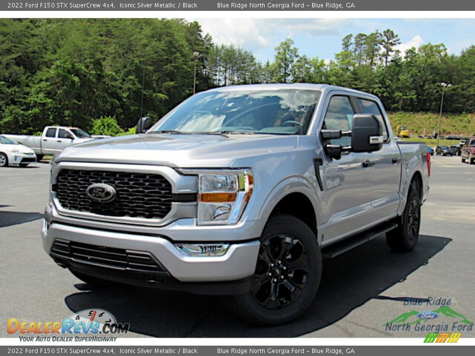 2022 Ford F150 STX SuperCrew 4x4 Iconic Silver Metallic / Black Photo #1