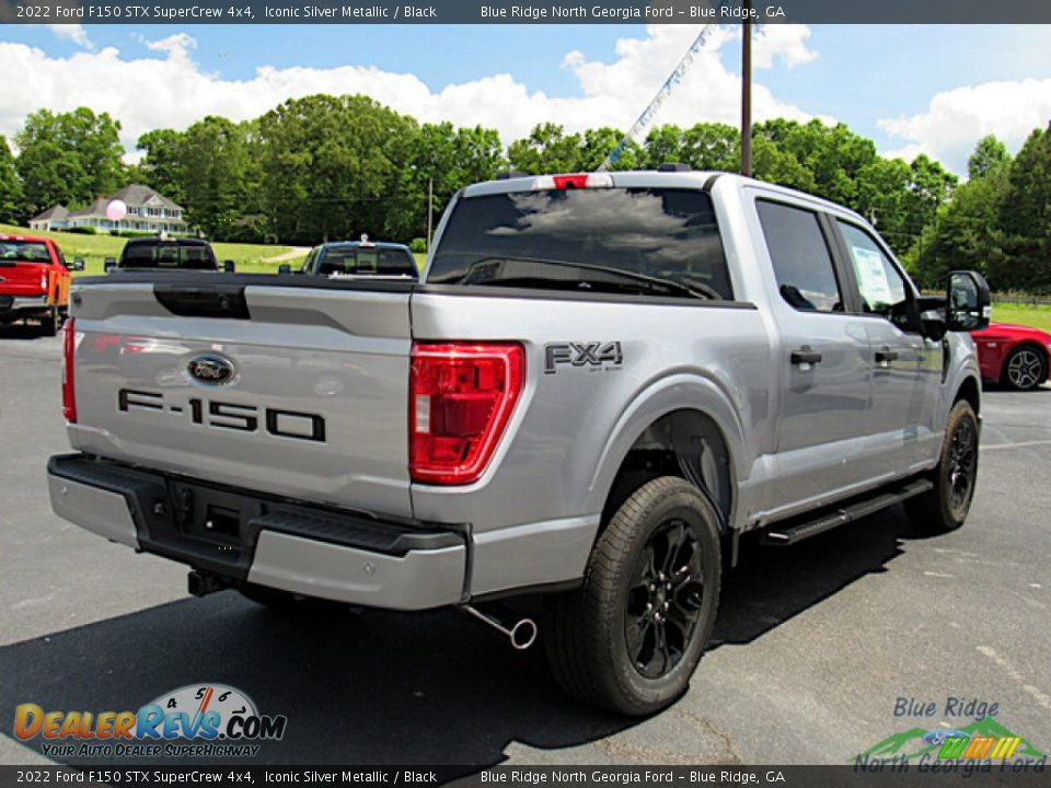 2022 Ford F150 STX SuperCrew 4x4 Iconic Silver Metallic / Black Photo #5