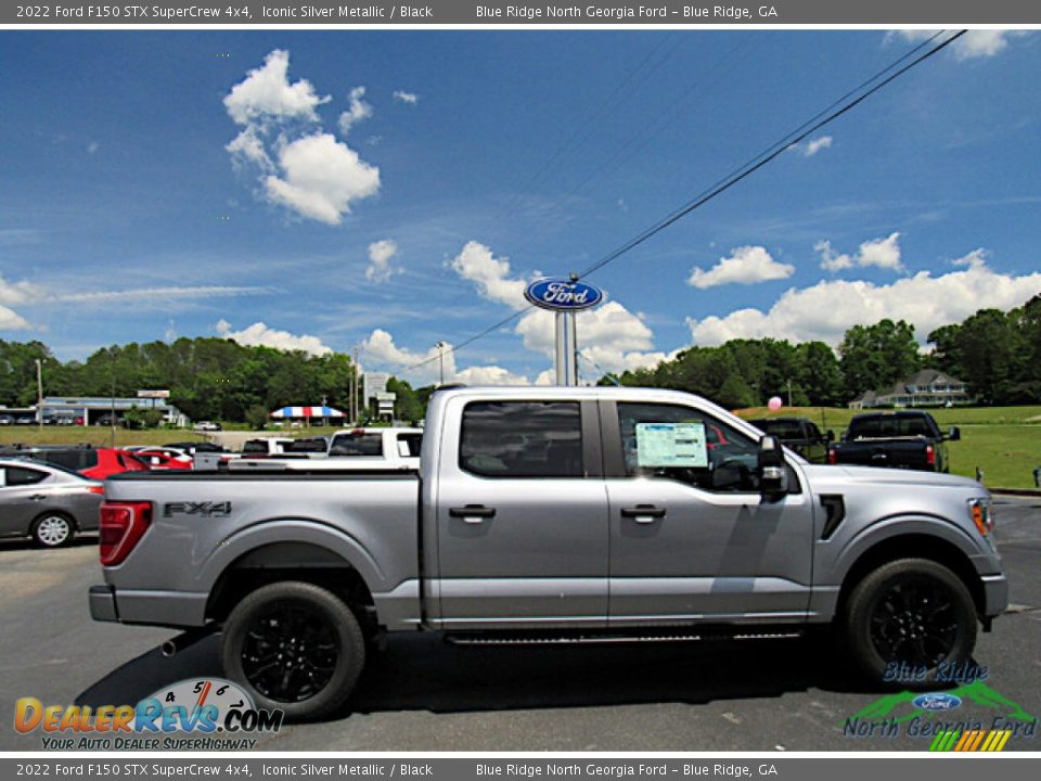 2022 Ford F150 STX SuperCrew 4x4 Iconic Silver Metallic / Black Photo #6