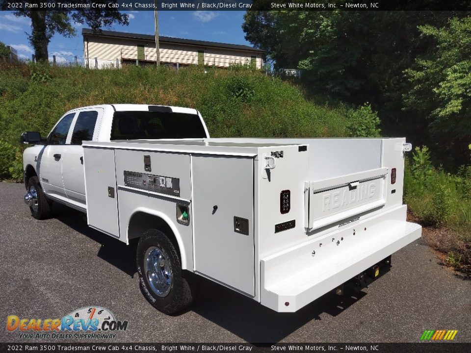 2022 Ram 3500 Tradesman Crew Cab 4x4 Chassis Bright White / Black/Diesel Gray Photo #10